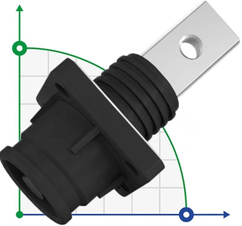 JC-CN08-S-03-M Роз’єм для систем накопичення енергії 150A/200A ,1500V DC, чорний від компанії BTS-ENGINEERING - фото 1