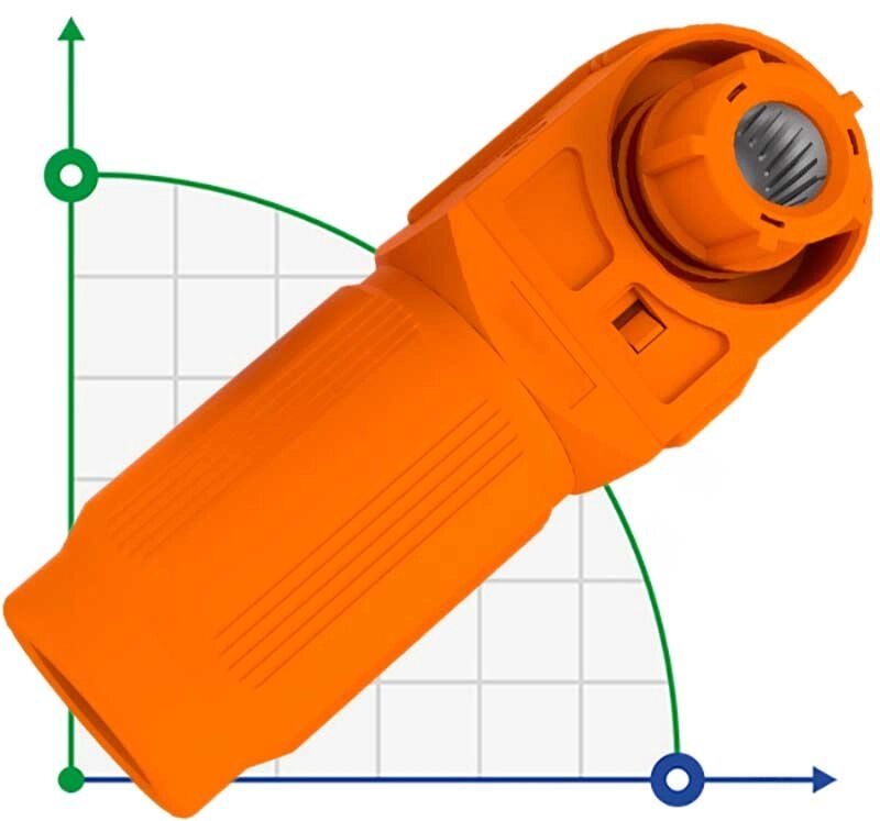 JC-CN12-W-C-01 Роз’єм для акумулятора 250A/300A, 1500V DC для кабелю 70mm²/95mm², оранжевий від компанії BTS-ENGINEERING - фото 1