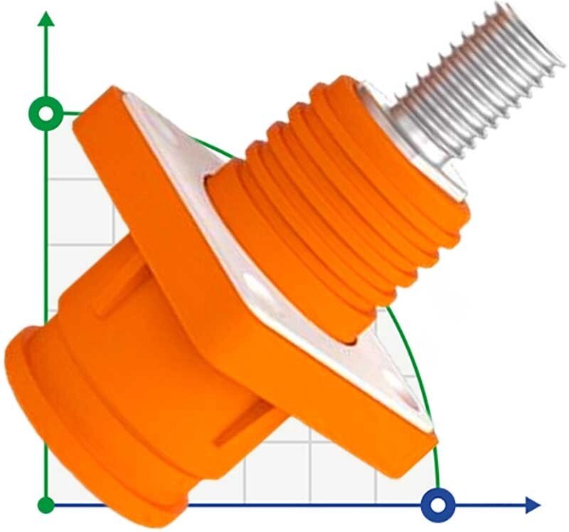 JC-CN14-S-01-LD Роз’єм для АКБ 350A /400A/450A,1500V DC, оранжевий від компанії BTS-ENGINEERING - фото 1