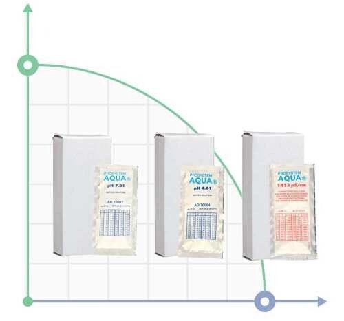 Коробка з 20-ма пакетами з калібруючим розчином pH 7 від компанії BTS-ENGINEERING - фото 1