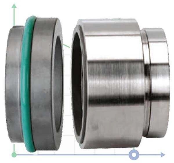 Механічне торцеве ущільнення R-HJ92N 55, SIC/SIC, VITON, 316, G16 від компанії BTS-ENGINEERING - фото 1