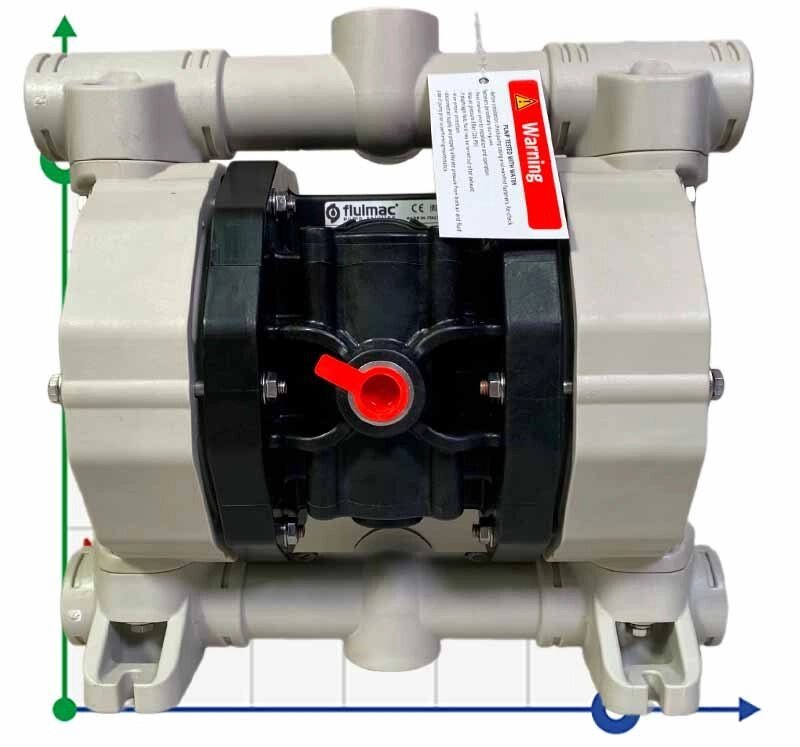 Мембранний насос  азотної кислоти PHOENIX P120 PP HYTREL+PTFE, 120 л/хв від компанії BTS-ENGINEERING - фото 1