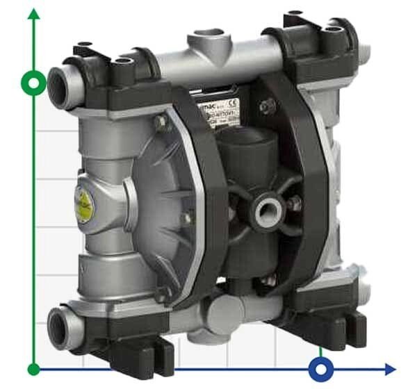 Мембранний насос для фарби PHOENIX P120 ALU EPDM, 120 л/хв від компанії BTS-ENGINEERING - фото 1