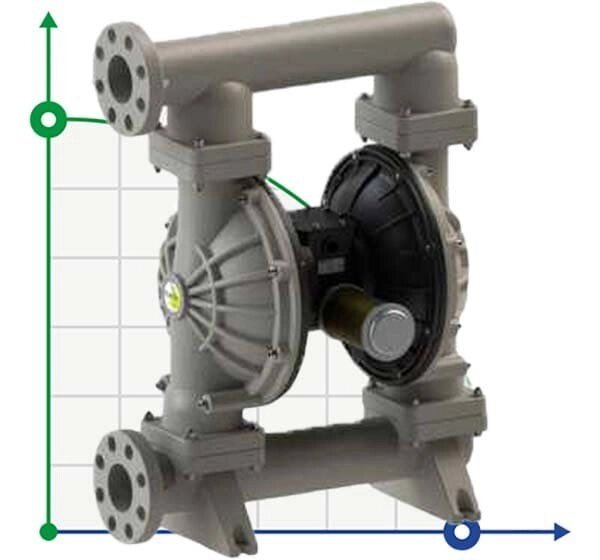 Мембранний насос для лугу PHOENIX P1000 PP SANTOPRENE+PTFE/NBR, 1050 л/хв від компанії BTS-ENGINEERING - фото 1