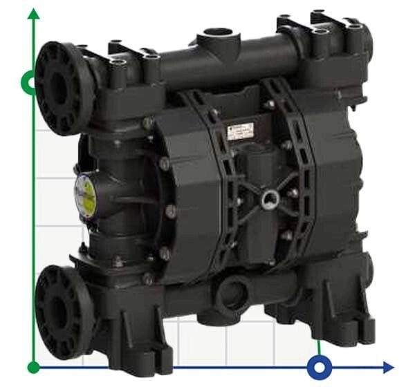 Мембранний насос для сірчаної кислоти PHOENIX P700 PVDF SANTOPRENE+PTFE, 700 л/хв від компанії BTS-ENGINEERING - фото 1