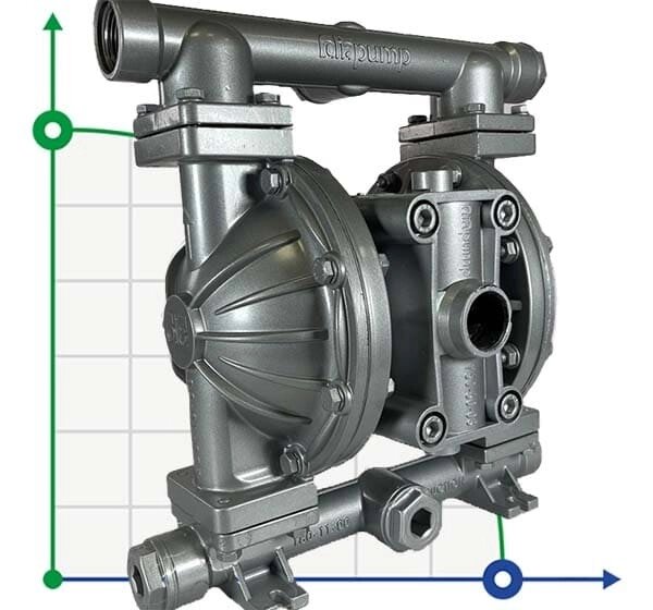 Мембранний насос із пневмоприводом DiaPump DPX 10 AL/T PRO від компанії BTS-ENGINEERING - фото 1