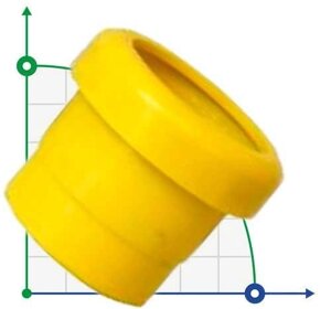 Муфта для 76 мм ПВХ труби-75 внутрішнє різьблення (жовта)