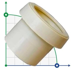 Муфта для 90 мм ПВХ труби-90 внутрішнє різьблення (бежева)
