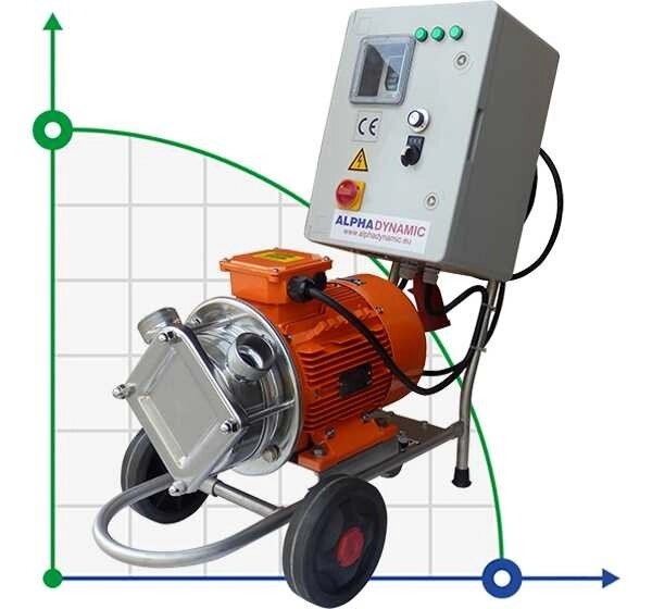 Насос для олії імпелерний AlphaDynamic AD65 / 04 / TR 4KW на візку, з частотним перетворювачем від компанії BTS-ENGINEERING - фото 1