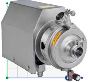 Насос SCP-L, 30T, 24M, AISI 304, 5,5 kW ABB Motor, 380V для соків, концентратів випарювання