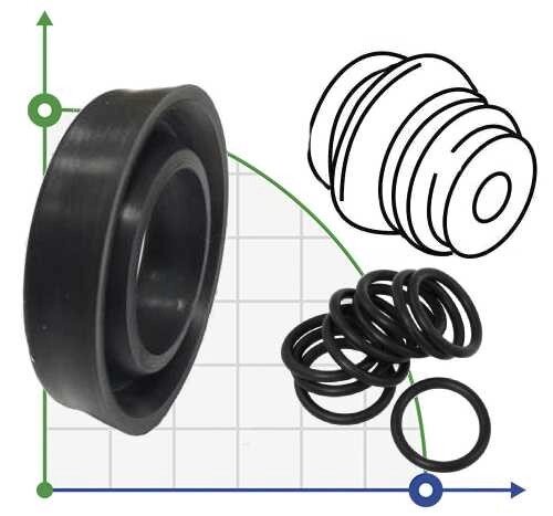 Нижнє ущільнення PTFE сідла клапана для BOXER 50 від компанії BTS-ENGINEERING - фото 1