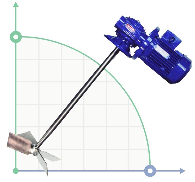 Низькообертовий міксер AGR-V, 0,37 кВт від компанії BTS-ENGINEERING - фото 1