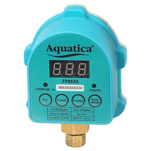 Реле тиску електронне 1.1кВт Ø" із захистом сухого ходу AQUATICA (779533)