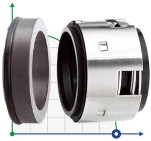 Ущільнення валу R-502B 65, CAR/SIC, EPDM, 304