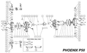 Ущільнювальне кільце, NBR, PHOENIX P50, P65, P100, P101 GUARNORC02050NR