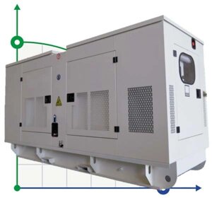 Промисловий дизельний генератор XHYP-1800GF з ATS, двигун Perkins 2250kVA, 1800kW, 380V/50HZ закритого типу