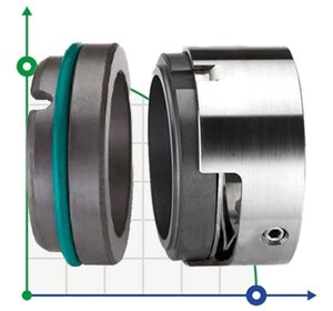 Ущільнення механічне торцеве R-M7N 85, SIC/SIC, VITON, 316, G9