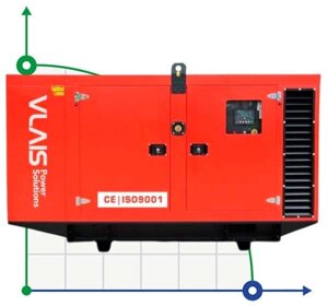 Промисловий дизельний генератор VLAIS KDE-125T з ATS, двигун Ricardo 125kVA, 100kW, 380V/50HZ закритого типу