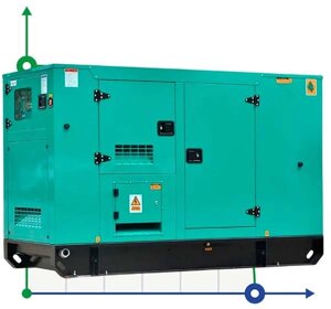 Промисловий дизельний генератор XHYC-120GF з ATS, двигун Cummins 125kVA, 120kW, 380V/50HZ закритого типу