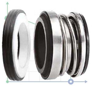 Торцеве механічне ущільнення R-JL 16, CAR/CER, EPDM, 304