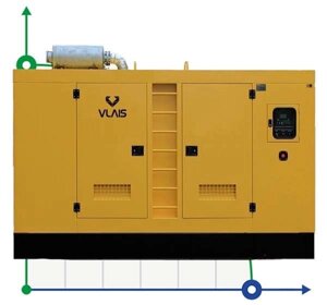 Промисловий дизельний генератор VLAIS KDE-250T з ATS, двигун Ricardo 250kVA, 200kW, 380V/50HZ закритого типу