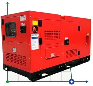 Промисловий дизельний генератор XHYS-350GF з ATS, двигун Kaipu 400kVA, 350kW, 380V/50HZ закритого типу