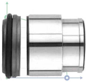 Торцеве ущільнення Hilge R-HLG1 38, SIC/SIC, VITON, 304