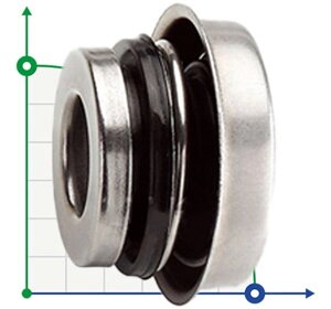 Торцеве ущільнення для мотопомпи R-6C 15, SIC/SIC, NBR, 304