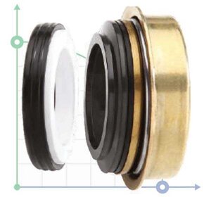 Ущільнення помпи R-6BG 20, SIC/SIC, NBR, 304