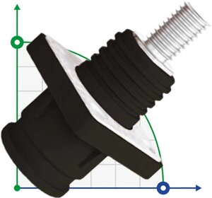 JC-CN14-S-03-LD Роз’єм для акумулятора 350A /400A/450A,1500V DC, чорний