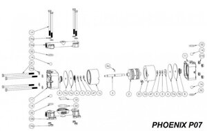 Гайка, AISI, PHOENIX P07, P18, P30, P50, P65, P100, P101, P160, P250