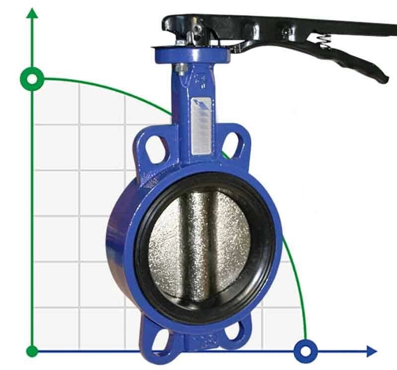 PN16 DN100 Засувка Батерфляй, чавунний корпус і диск, Seat EPDM від компанії BTS-ENGINEERING - фото 1