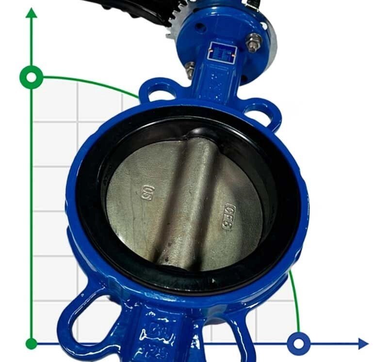 PN16 DN125 Засувка Батерфляй, чавунний корпус, диск AISI 304, Seat EPDM від компанії BTS-ENGINEERING - фото 1