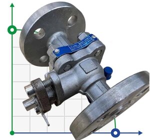 PN16 DN15 Кульовий кран з нержавіючої сталі AISI 316, Seat PTFE