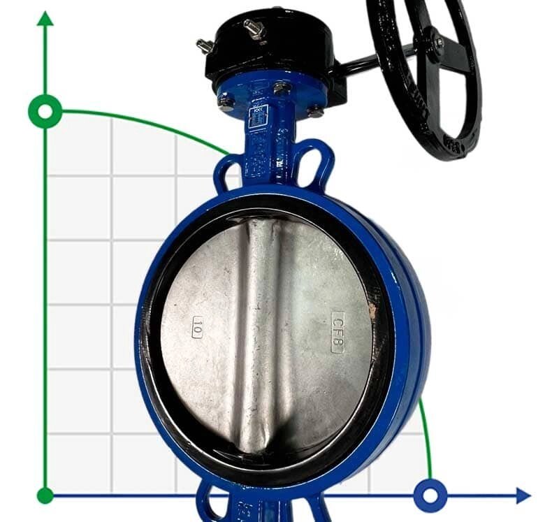 PN16 DN250 Засувка Батерфляй, чавунний корпус, диск AISI 304, Seat EPDM від компанії BTS-ENGINEERING - фото 1