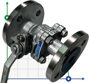 PN16 DN32 Кульовий кран з нержавіючої сталі AISI 316, Seat PTFE