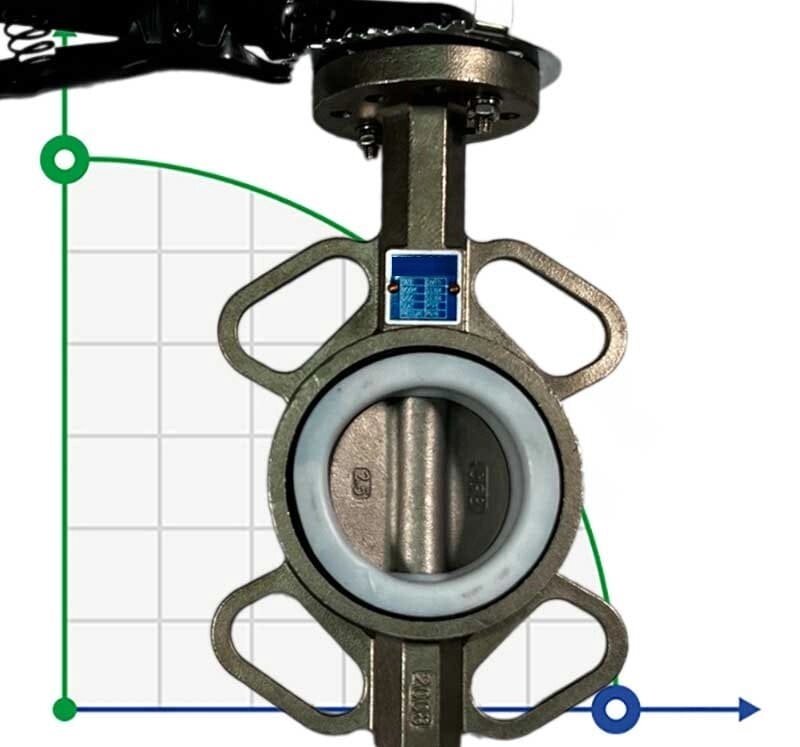 PN16 DN65 Засувка Батерфляй, корпус і диск з нержавіючої сталі AISI 304, Seat PTFE від компанії BTS-ENGINEERING - фото 1