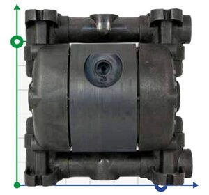 Пневматичний мембранний насос microboxer PVDF IMICR-FC-мttft