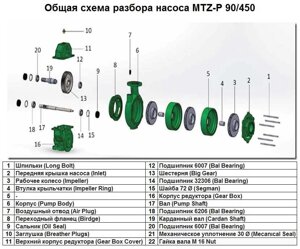 Підшипник 6206 Bal Bearing поз. 18 до насоса MTZ-P 90/450, арт. 1015504