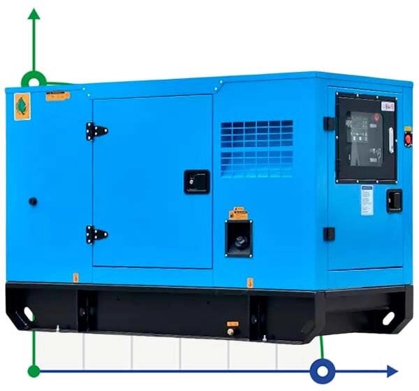 Промисловий дизельний генератор XHYC-20GF з ATS, двигун Cummins 20kVA, 20kW, 380V/50HZ закритого типу від компанії BTS-ENGINEERING - фото 1