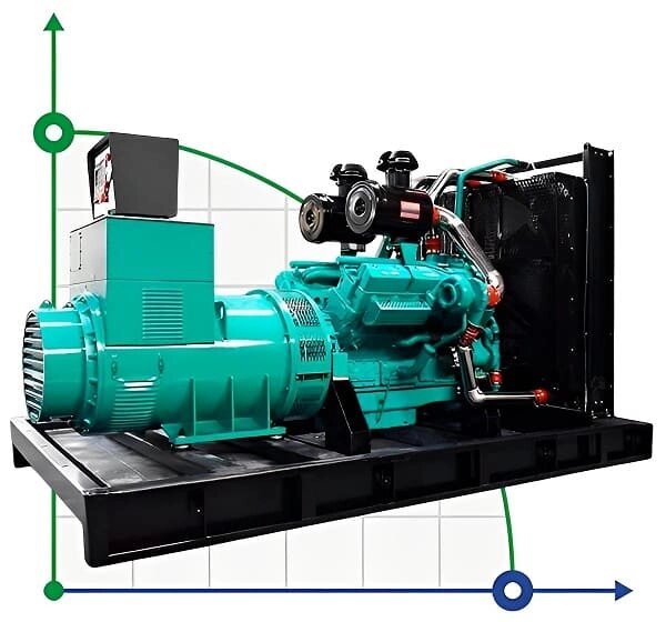 Промисловий дизельний генератор XHYS-250GF з ATS, двигун Kaipu 250kVA, 250kW, 380V/50HZ відкритого типу від компанії BTS-ENGINEERING - фото 1