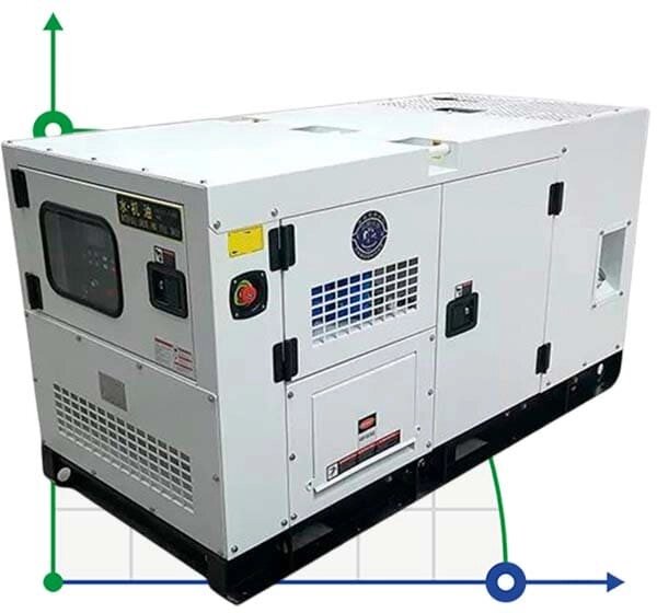 Промисловий дизельний генератор XHYS-400GF з ATS, двигун Kaipu 450kVA, 400kW, 380V/50HZ закритого типу від компанії BTS-ENGINEERING - фото 1