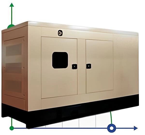 Промисловий дизельний генератор XHYW-250GF з ATS, двигун Weichai 300kVA, 250kW, 380V/50HZ закритого типу від компанії BTS-ENGINEERING - фото 1