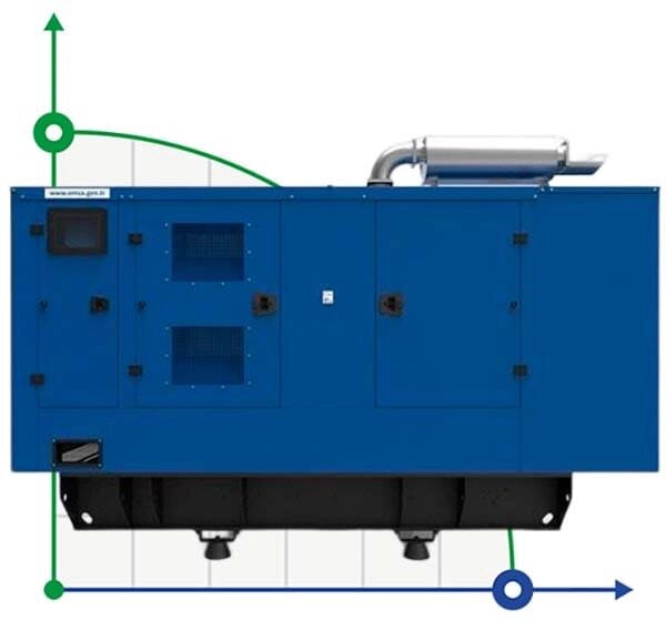 Промисловий дизельний генератор XHYW-50GF з ATS, двигун Weichai 60kVA, 50kW, 380V/50HZ закритого типу від компанії BTS-ENGINEERING - фото 1