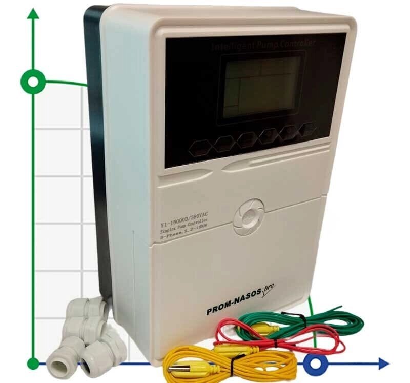 Пульт захисту керування насосу Y1-15000D, ABS пластик, 3-фазний 380В-415В, 2,2-15кВт від компанії BTS-ENGINEERING - фото 1