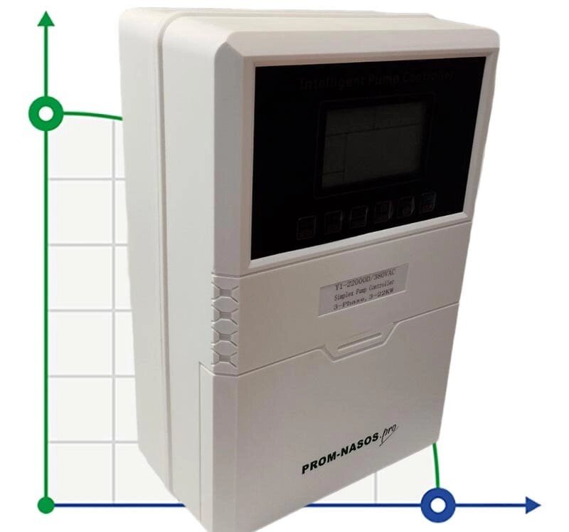 Пульт захисту керування насосу Y1-22000D, ABS пластик, 3-фазний 380В-415В, 4-22кВт від компанії BTS-ENGINEERING - фото 1