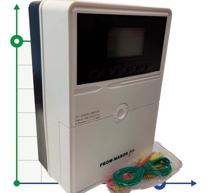 Пульт захисту керування насосу Y1-7500D, ABS пластик, 3-фазний 380В-415В, 1,1-7,5кВт від компанії BTS-ENGINEERING - фото 1