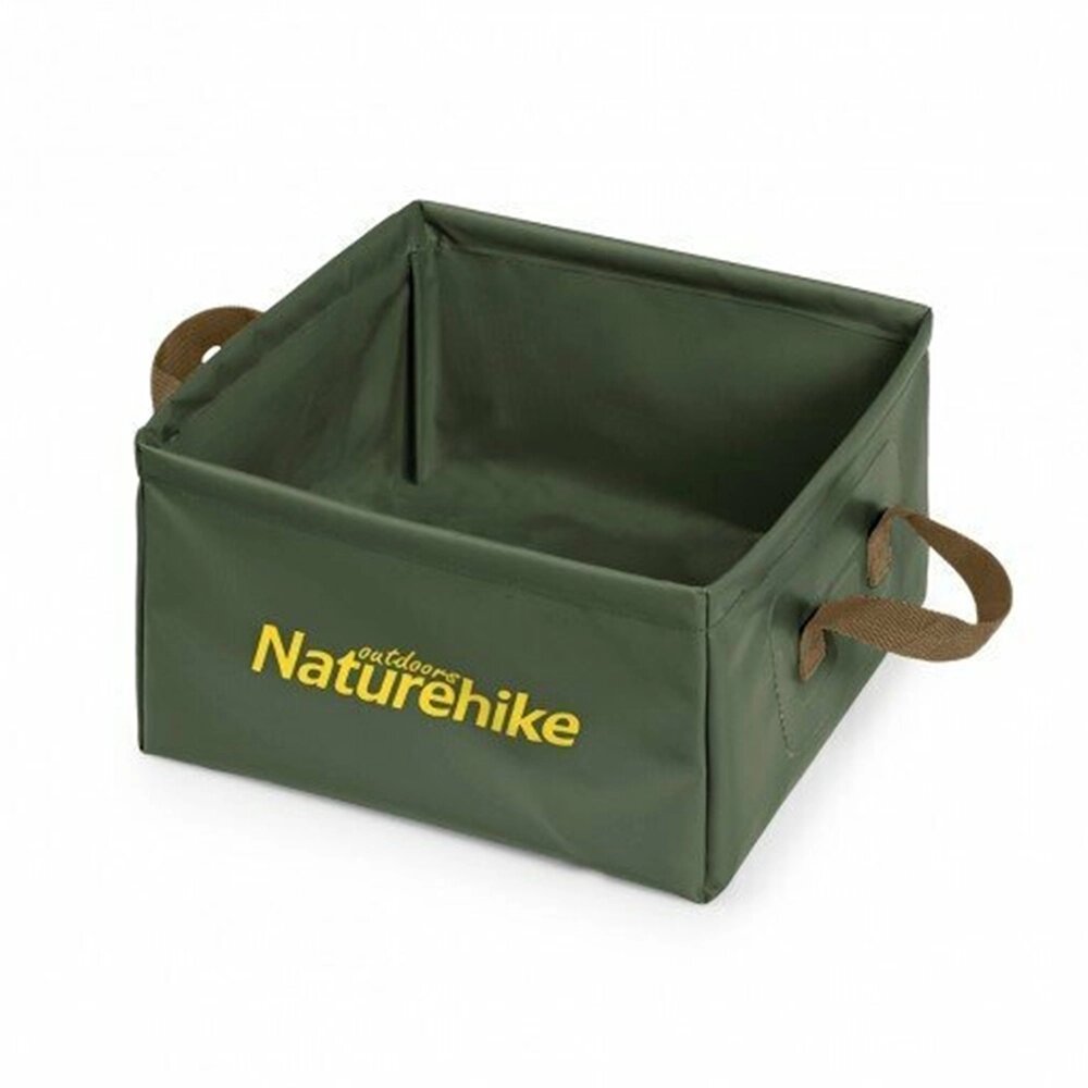 Складаний контейнер для води з ПВХ Naturehike Square bucket 13л army green NH19SJ007 від компанії BTS-ENGINEERING - фото 1