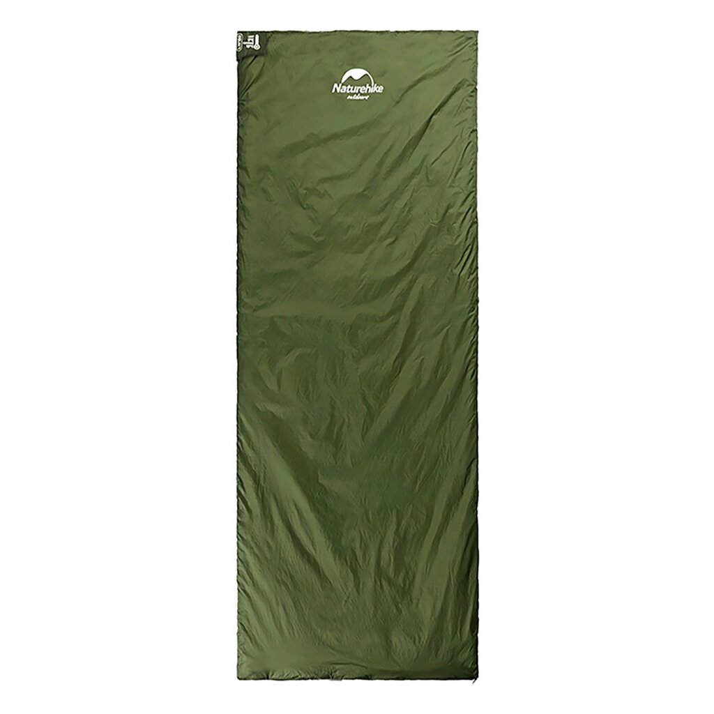 Спальник надлегкий Naturehike LW180 NH21MSD04 лівий, (15°C), p-p XL, темно-зелений від компанії BTS-ENGINEERING - фото 1