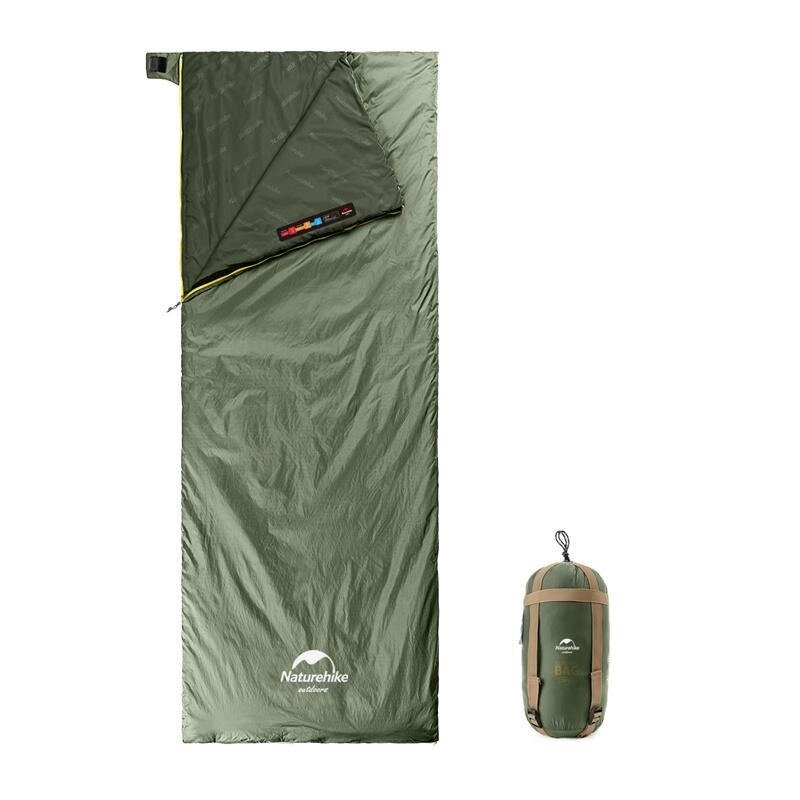 Спальник надлегкий Naturehike Summer LW180 NH21MSD09, (15°C), p-p M, світло-зелений від компанії BTS-ENGINEERING - фото 1